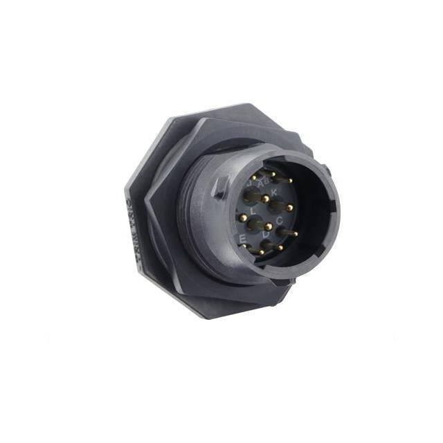 UTSX714D12PX JAM NUT RECEPTACLE, WITHOUT BACK