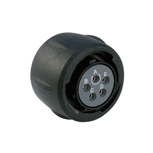 UTS614E5S CONN PLUG FMALE 5P GOLD SLDR CUP