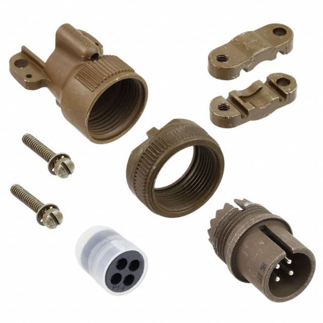 MS3106E14S-2P CONN PLUG MALE 4P SILV SLDR CUP