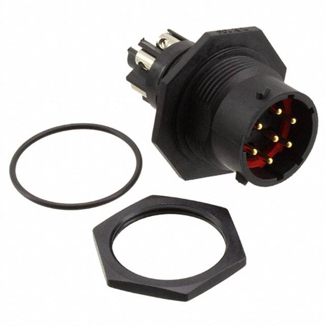 UTS7147PSCR CONN RCPT MALE 7POS GOLD SCREW