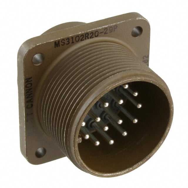 MS3102R20-29P CONN RCPT MALE 17P SOLDER CUP