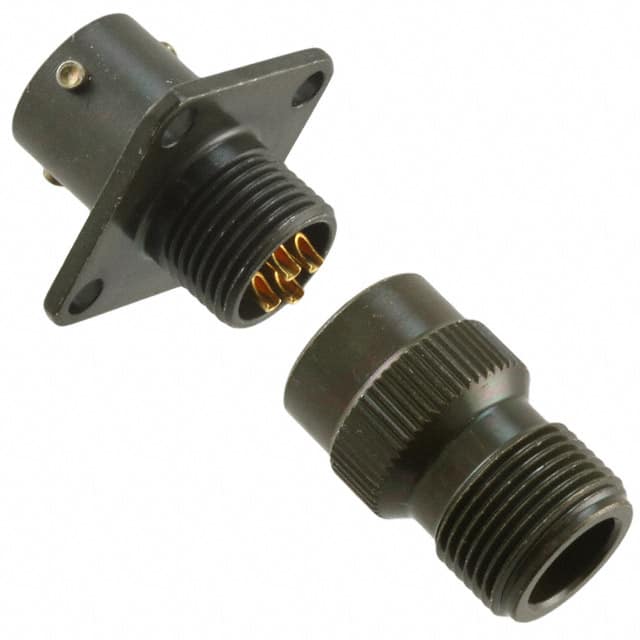 PT00A-8-4P CONN RCPT MALE 4P GOLD SLDR CUP