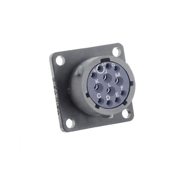 UTSX014D12S SQUARE FLANGE RECEPTACLE, WITHOU