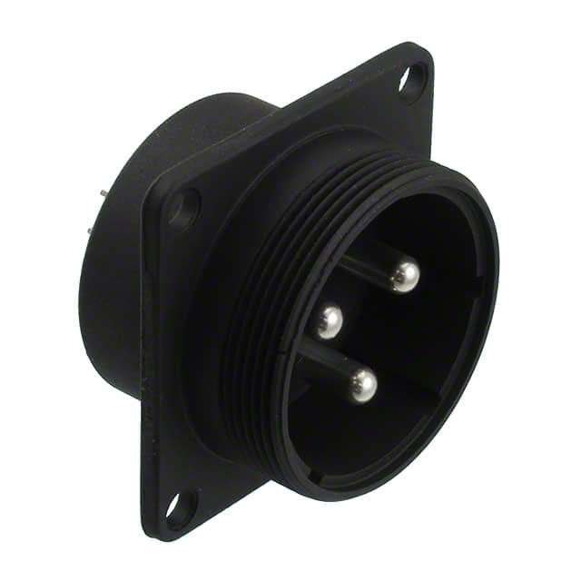 JR25WR-3P(71) CONN RCPT MALE 3P SILV SLDR CUP