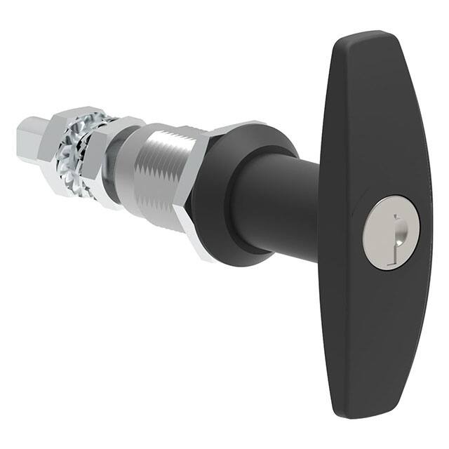 2402120300 T-HANDLE COMPRESS LOCK PNL ZAMAK