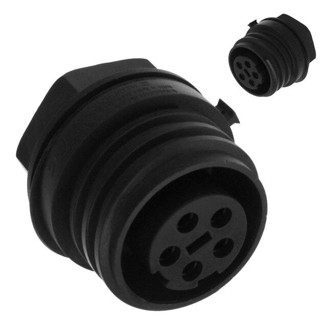EXP-0931/05/S CONN RCPT FMALE 5P NICKEL SCREW