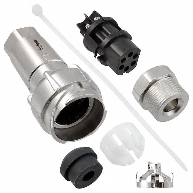 PXM7011/06S/ST/0507/SN CONN RCPT FMALE 6P NICKEL SCREW