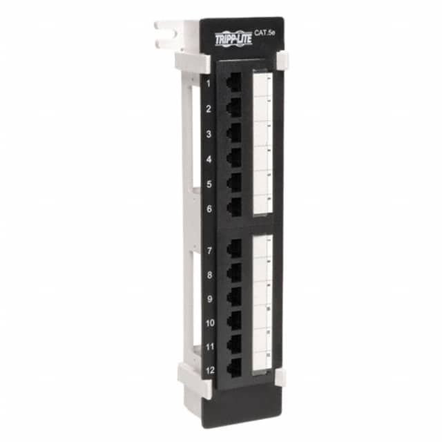 N050-012 PANEL PATCH CAT5E WALL MT 12PORT
