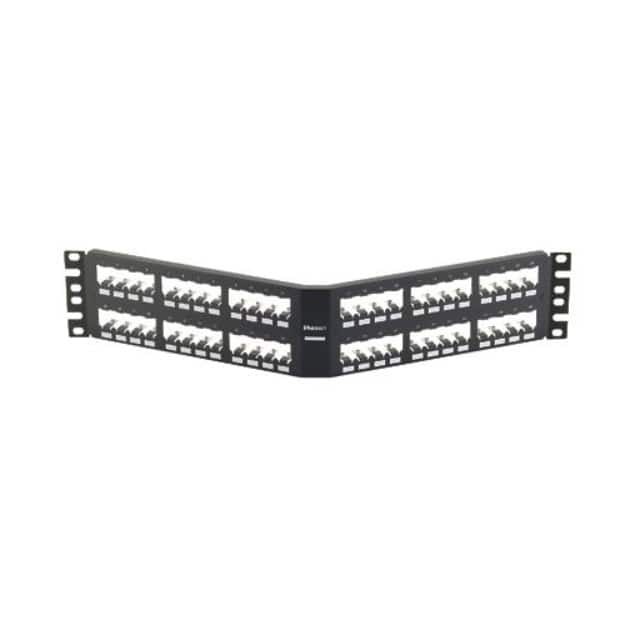 CPA48BLY PATCH PANEL, 48 PORT, ANGLED, AL