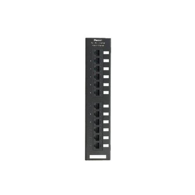 NK6PPG12WY PATCH PANEL CAR6 12PORT BLK