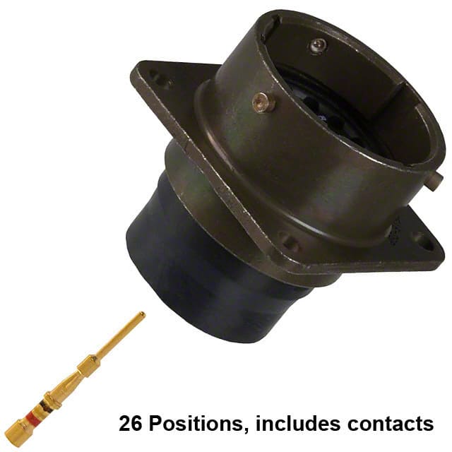 MS3122E-16-26P CONN RCPT MALE 26POS GOLD CRIMP