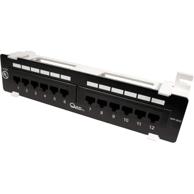 NPP-5012 CAT5E UTP PATCH PANEL  12PORT WA