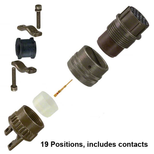 MS3126F-14-19S CONN PLUG FMALE 19POS GOLD CRIMP