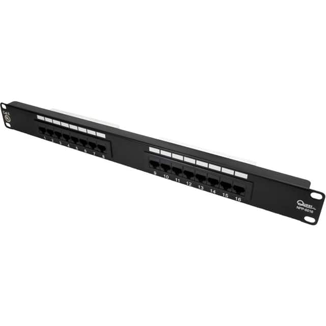 NPP-6016 CAT6 UTP PATCH PANEL  16PORT 19"