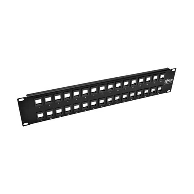 N062-032-KJ 32-PORT 2U RACK-MOUNT BLANK KEYS