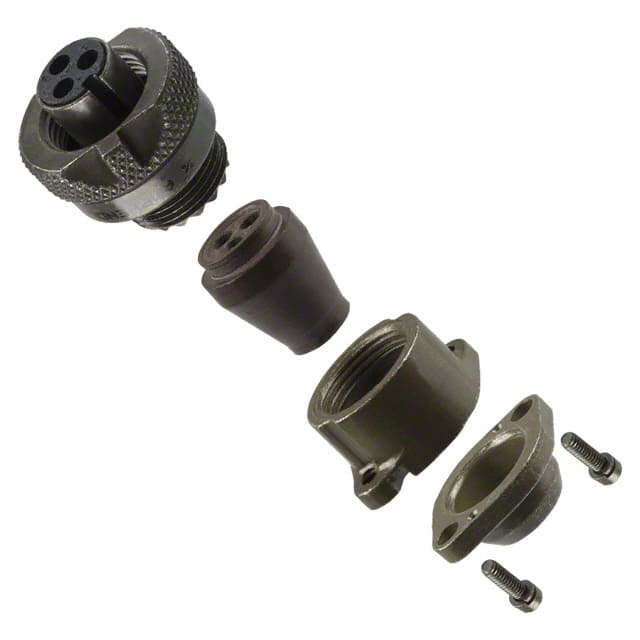MS3106R-10SL-3S CONN PLUG FMALE 3P SILV SLDR CUP