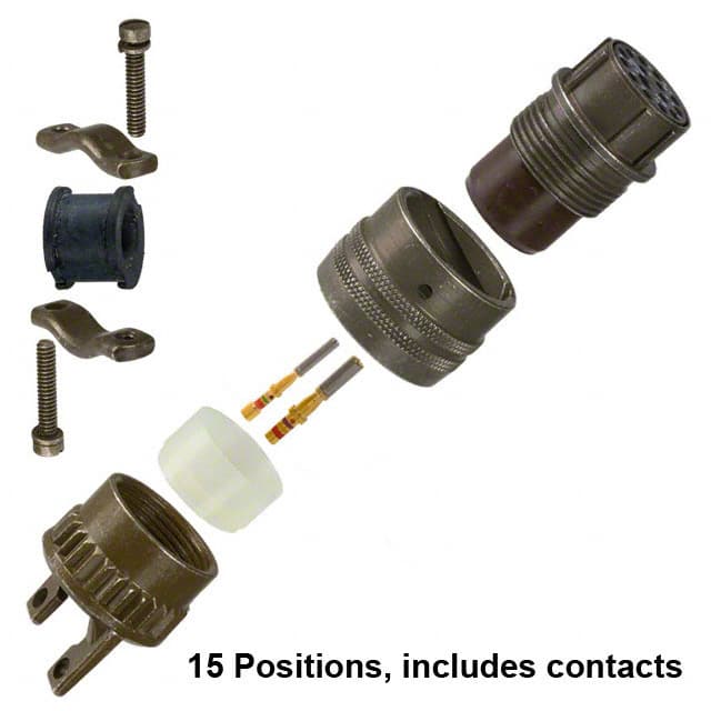 MS3126F-14-15S CONN PLUG FMALE 15POS GOLD CRIMP