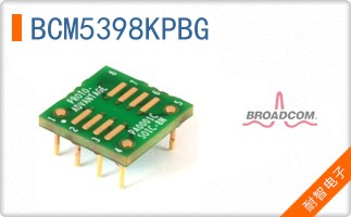 BCM5398KPBG The Broadcom Limited BCM5398KPBG is a specialized integrated circuit. It features RoHS3 compliance and is supplied in a BGA/QFP package.