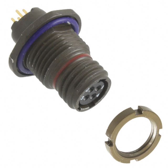 MKJ1C7W6-4DA CONN RCPT FMALE 4POS GOLD SOLDER