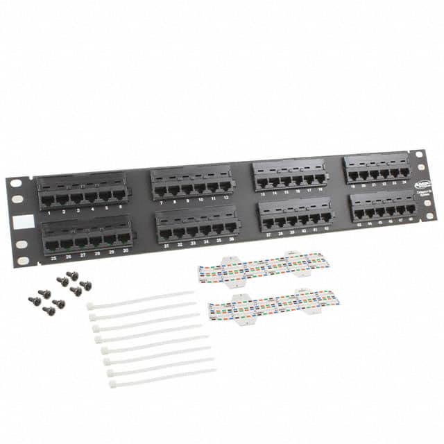 406331-1 CONN PANEL ASSY 48PORT RJ45