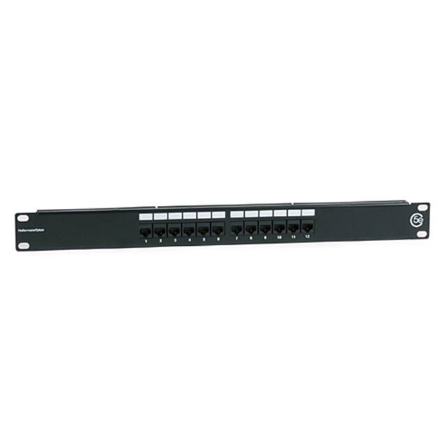 PP110C5E12 CAT 5E UNIV 12 PORT PATCH PANEL