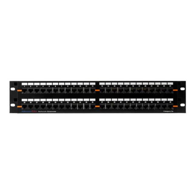 PP110C5E48JJ CAT 5E JACK-JACK 48 PORT PATCH P