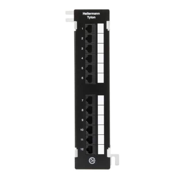 PP110C612V CAT 6 VERT 12 PORT PATCH PANEL