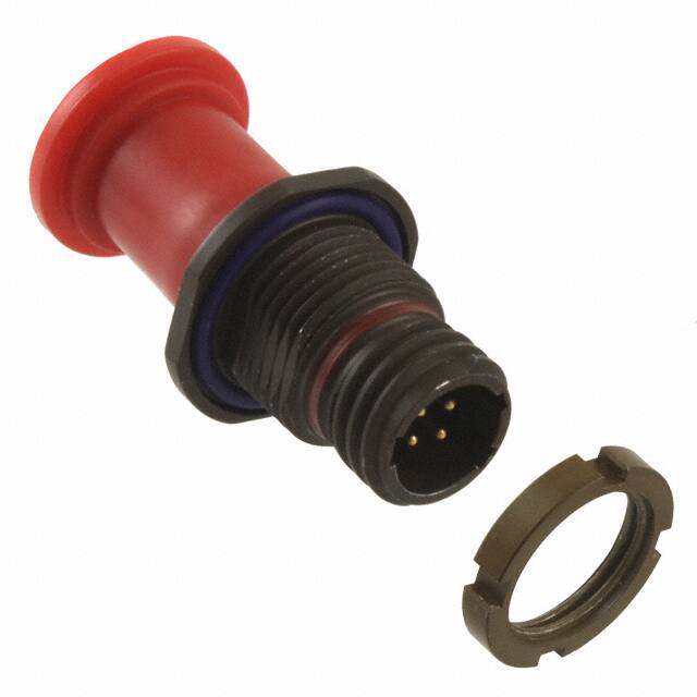 MKJ1C7W6-4BA CONN RCPT MALE 4POS GOLD SOLDER