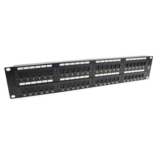 PP-C6U8SLP48 2U, 48 PORT CAT6 NETWORK PATCH P