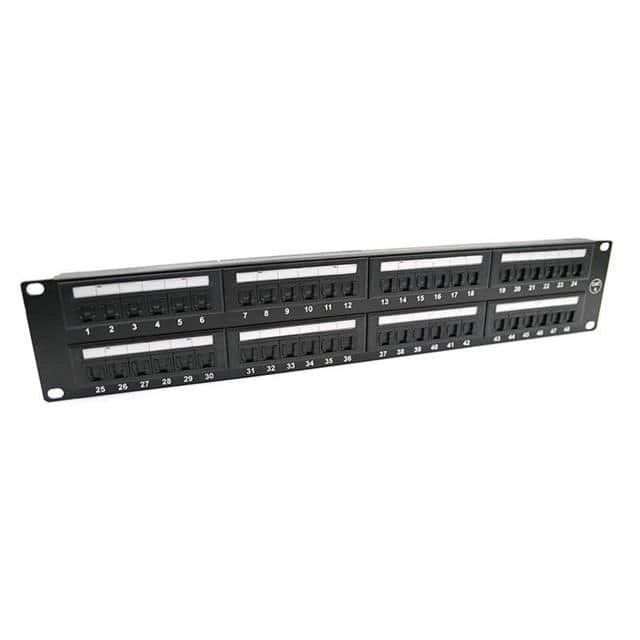 PP-C6U8SLD48 2U, 48 PORT CAT6 NETWORK PATCH P