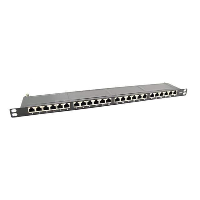 PP-C6S8HUD24-H 0.5U, 24 PORT CAT6 NETWORK PATCH