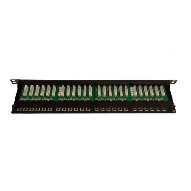 PP-C6AU8HUD24-H 0.5U, 24 PORT CAT6A NETWORK PATC