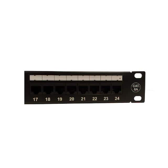 PP-C6AU8SLD24 1U, 24 PORT CAT6A NETWORK PATCH