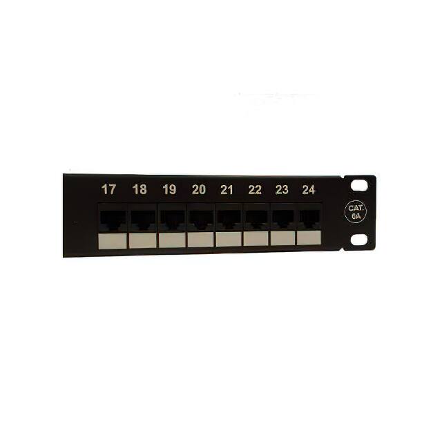 PP-C6AU8SPD24 1U, 24 PORT CAT6A NETWORK PATCH