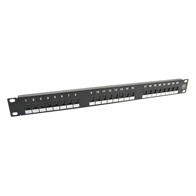PP-C6U8SLP24 1U, 24 PORT CAT6 NETWORK PATCH P