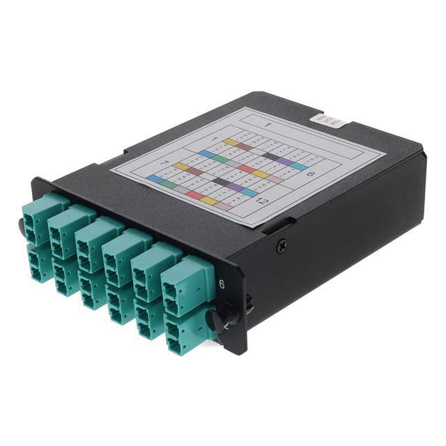C-4BAYC124FMPA12LCDM4 4-Bay Cassette 24-Fiber MPO In,