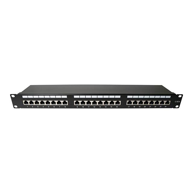 TPX42-C6D24-BK-FU Panl CAT.6FTP 19" 24prt Dual IDC