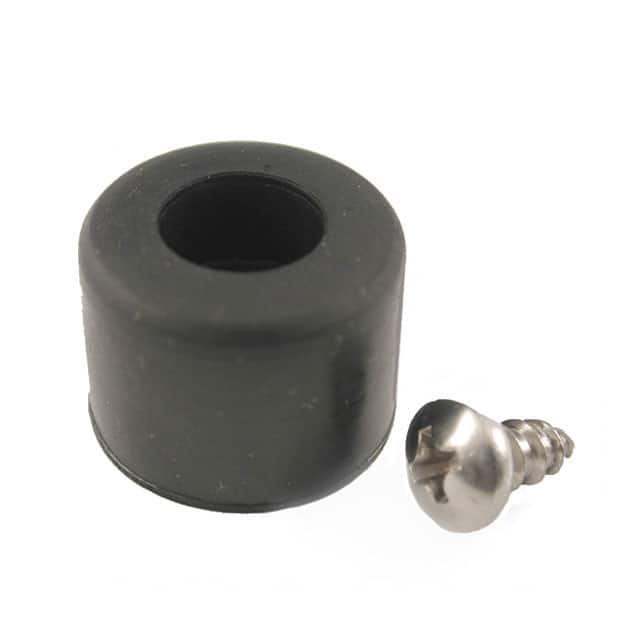 1421T7 FEET RUBBER .75" X .5" BLK 1=24