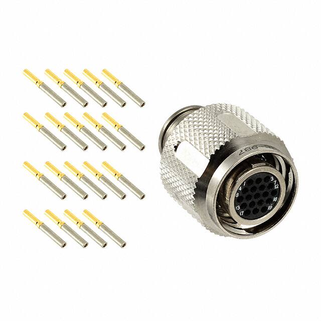 MKJ5A6F11-19SA CONN PLUG FMALE 19POS GOLD CRIMP