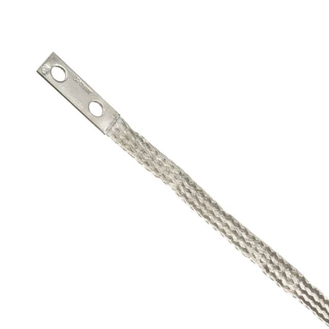 B1S18N0303 BRAIDED BONDING STRAP, TWO-HOLE,
