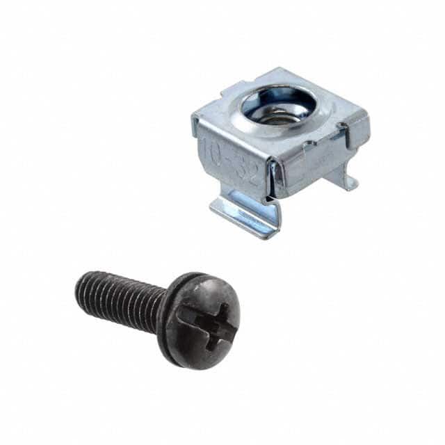 1421CNABK50 CAGE NUT COMB 10-32 50/PK