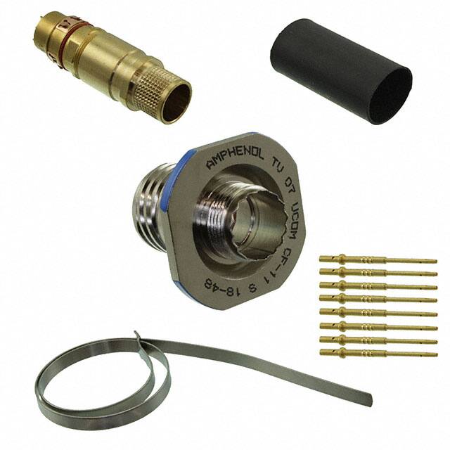TV07UCOMCF11S CONN RCPT FMALE 8POS GOLD CRIMP