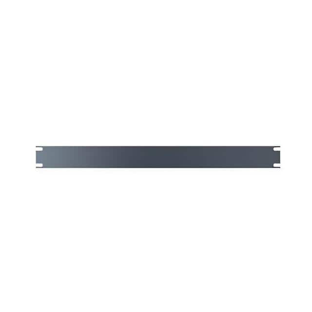 PBPS19001BK 1U FLAT STEEL RACK PANEL