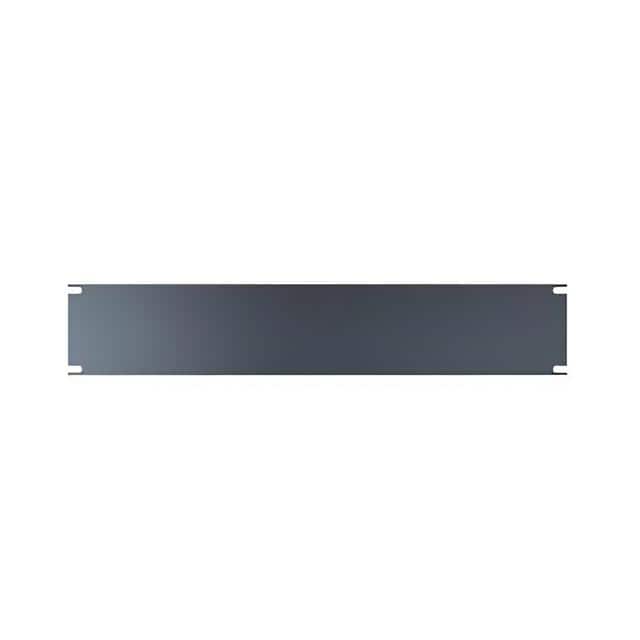 PBPS19003BK 2U FLAT STEEL RACK PANEL