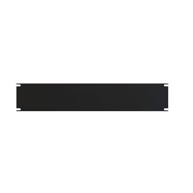 PBPA19003BK 2U FLAT ALUMINUM RACK PANEL