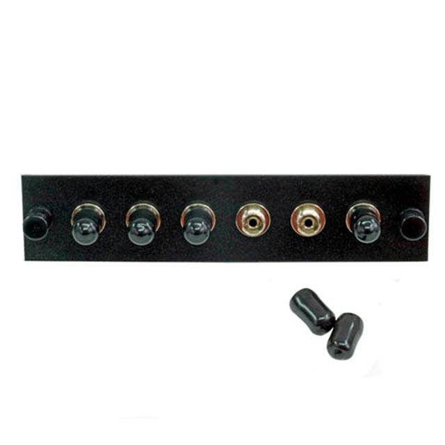 F1-FC6BKMUL ADAPTER PANEL 6PK LOADED BL ALUM