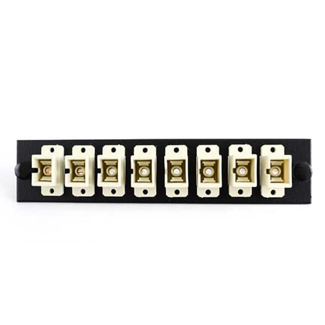 F1-SC8BKMUL ADAPTER PANEL 8PK LOADED BL ALUM