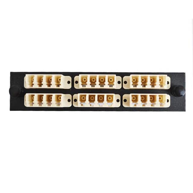 F1-LC24BLKMUL ADAPTER PANEL 6PK LOADED BL ALUM