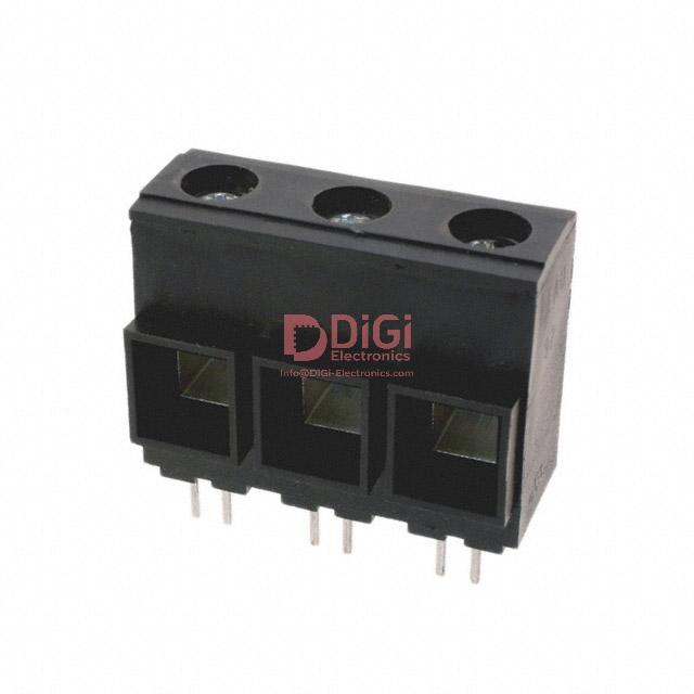 39920-0503 The Molex 39920-0503 is a 3-position terminal block from the Eurostyle 39920 series. It features a 15mm pitch and is designed for through-hole mounting.