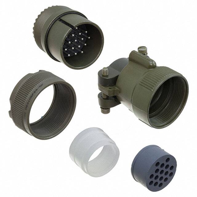 MS3106F24-5P CONN PLUG MALE 16P SILV SLDR CUP